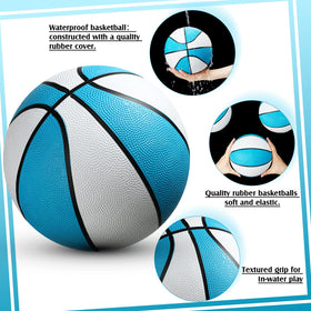 Honoson water basketball with pump included, quick inflation for spontaneous pool fun.