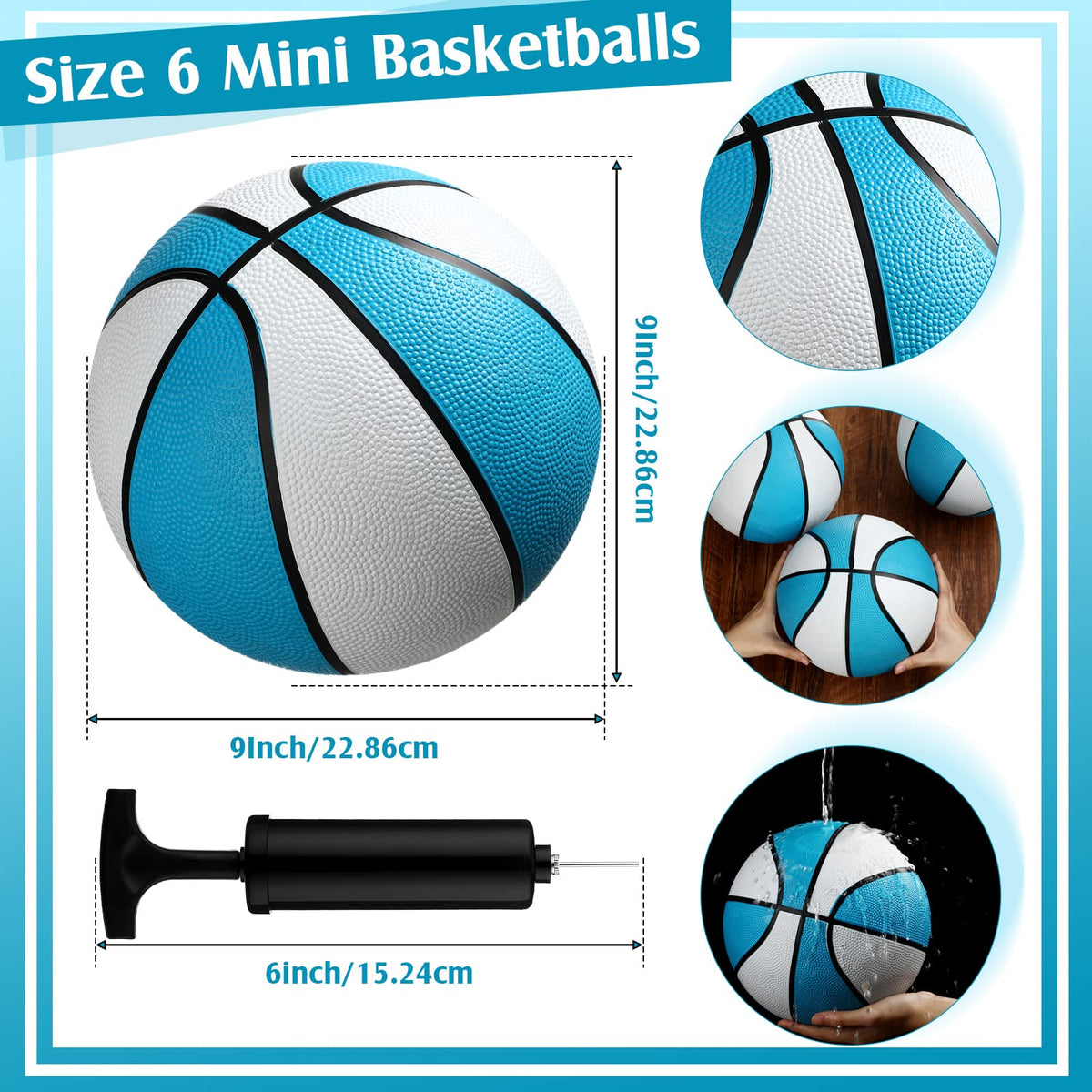 Honoson ball pump with needles included for quick inflation before pool games.