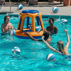 Honoson water basketball featuring thick-wall construction for durable pool use.
