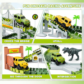 Hony Dinosaur Tracks two dinosaur figures invite storytelling adventures.