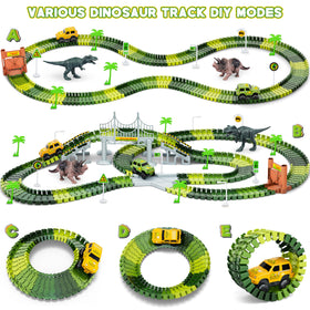 Hony Dinosaur Tracks track layout flexibility supports new route designs.