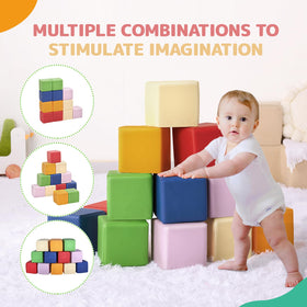 Hoohtoot blocks in-playroom-assembly capture colorfulness and open-ended building possibilities.