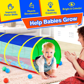 Hoohtoot Kids Crawl-Through Tunnel promotes active indoor play and imaginative exploration.