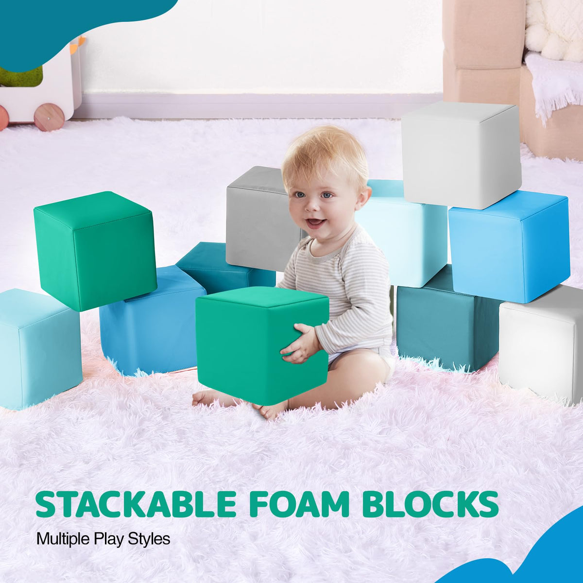 Hoohtoot soft play area blocks creating a cozy indoor learning zone