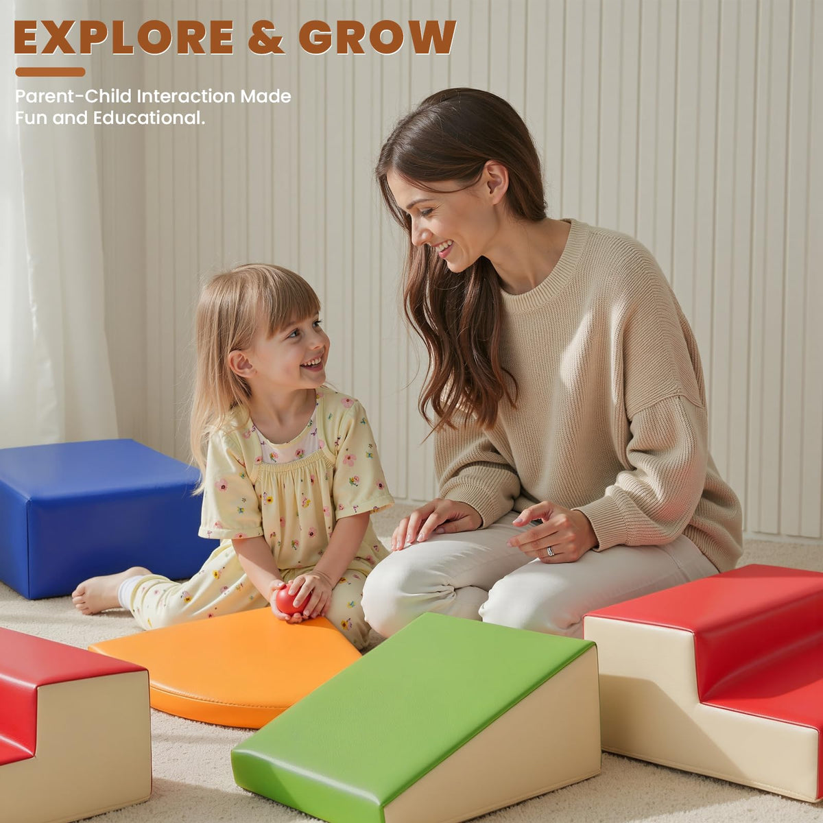 Hoohtoot blocks with Velcro simplify assembly and quick cleanup.