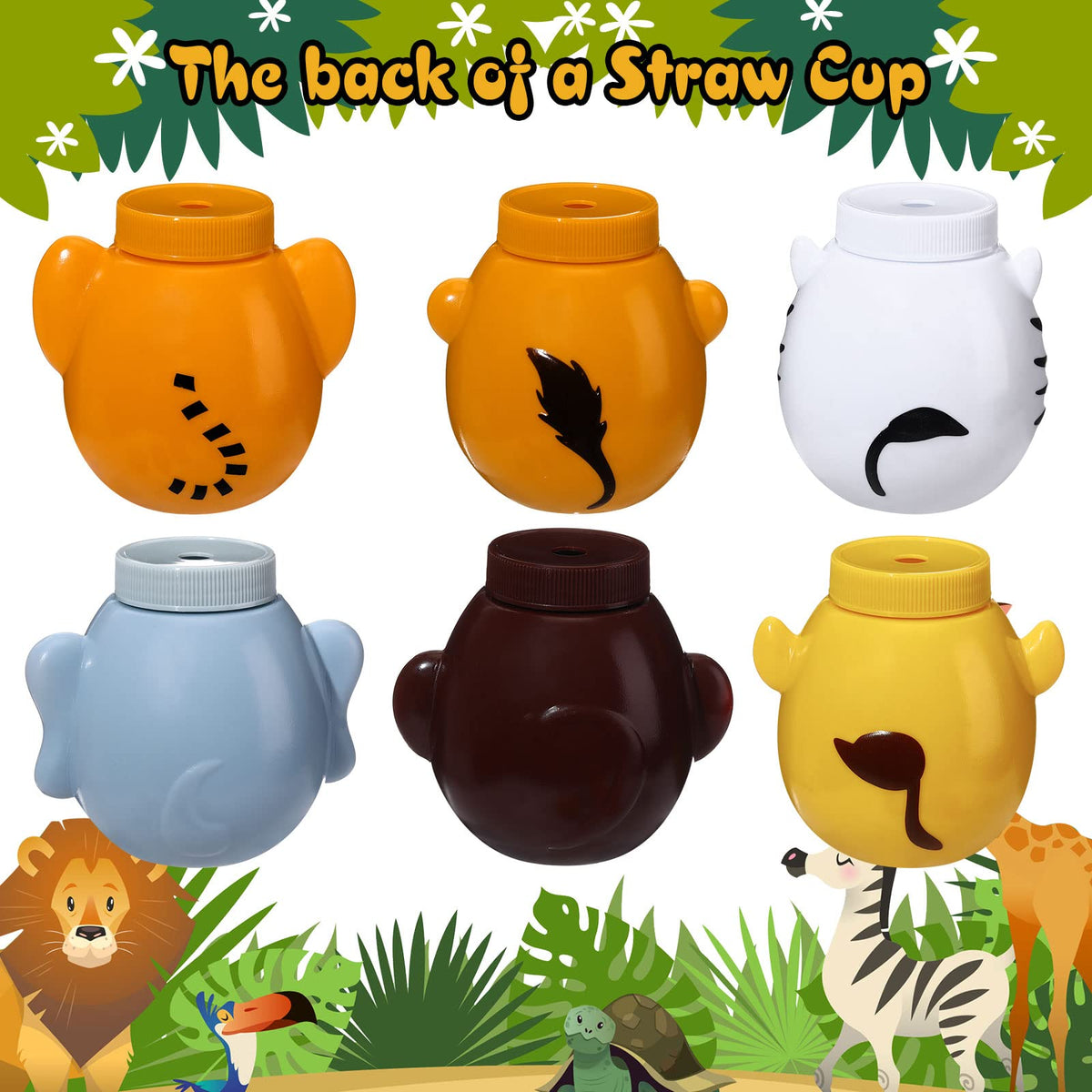 Hoolerry lion-pattern cup perfect for jungle-themed birthday parties