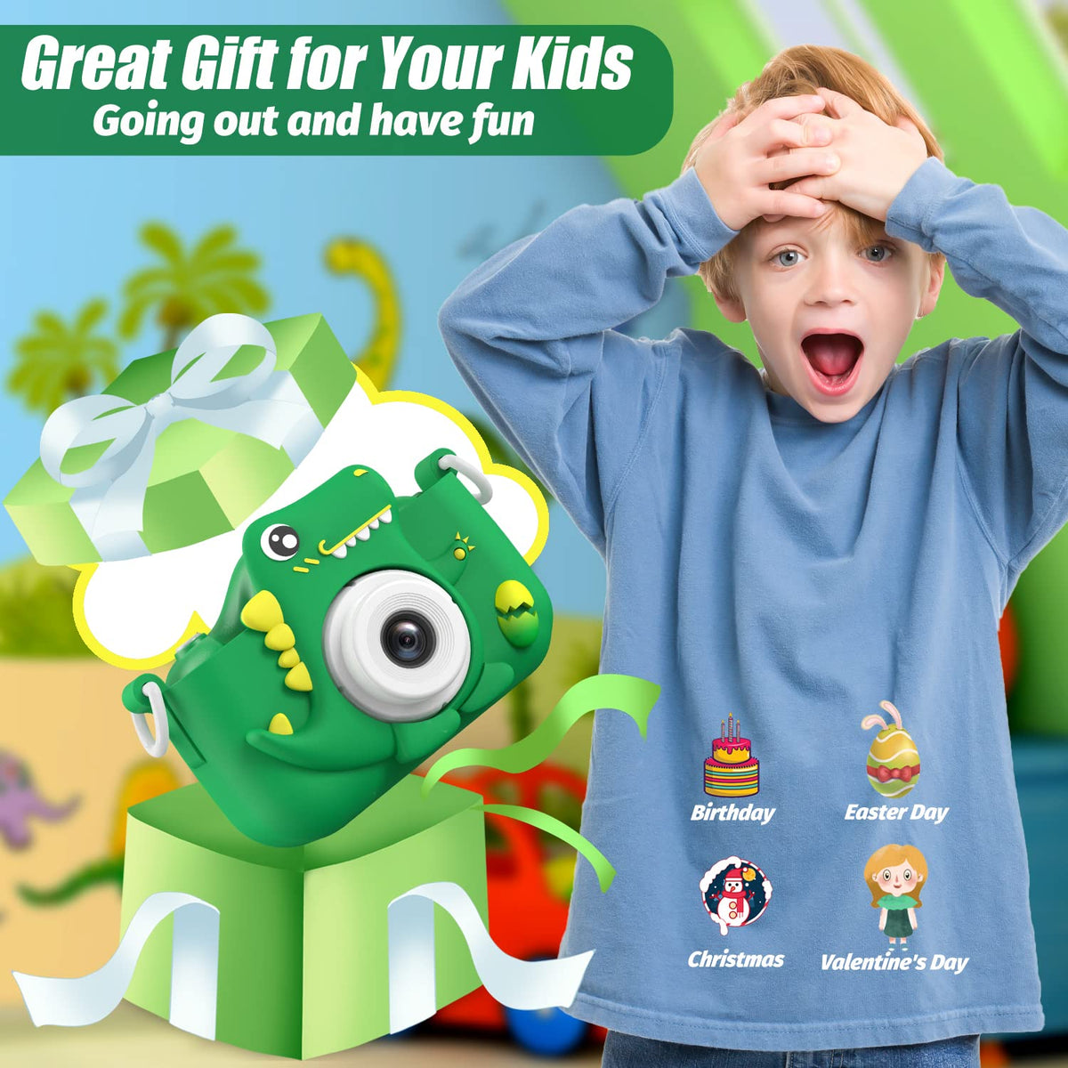 HOOMOON dinosaur protective silicone case for grip