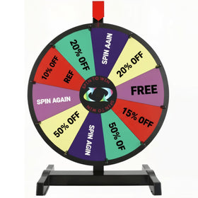 Hooomyai 15-inch prize wheel with 10 slots for classroom activities.