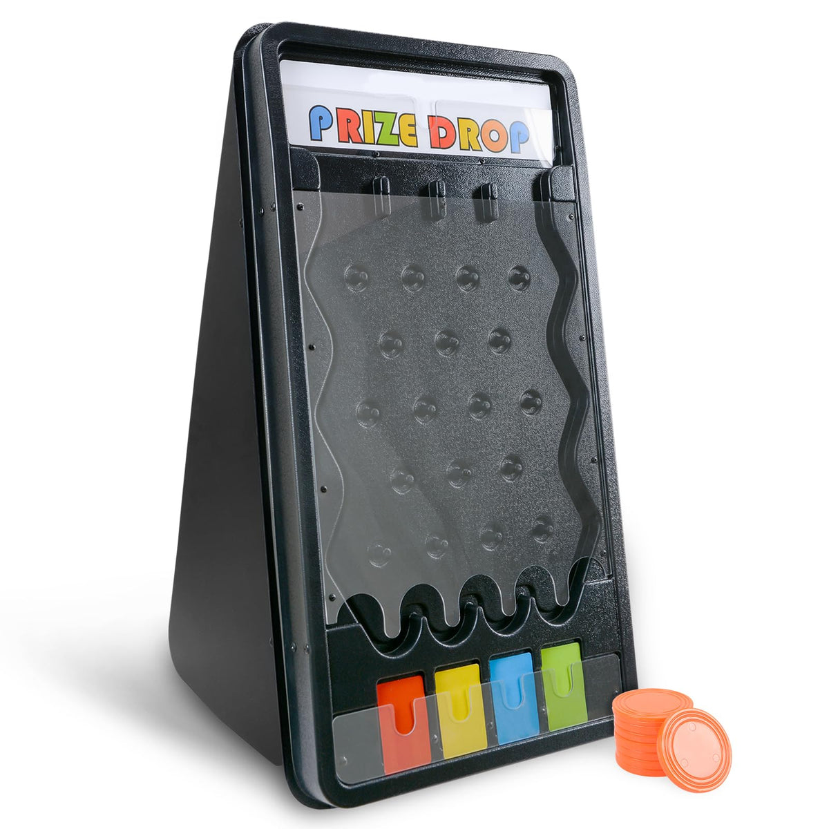 Hooomyai orange pucks dropping to create lively game action