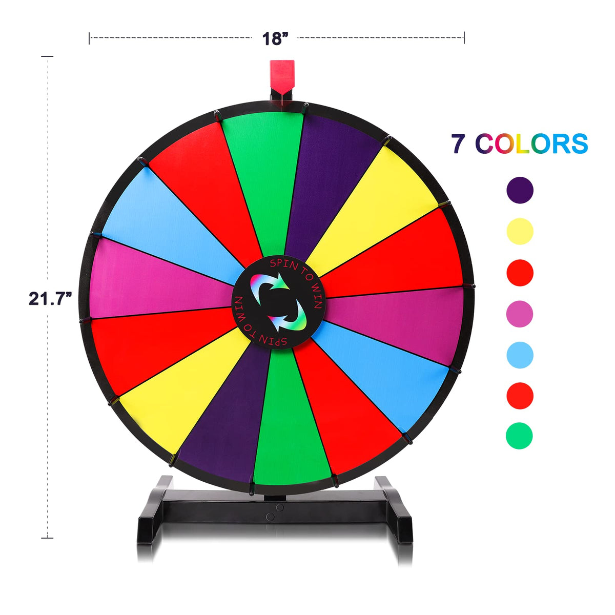 Hooomyai prize wheel 14 slots with bright colors for prize variety