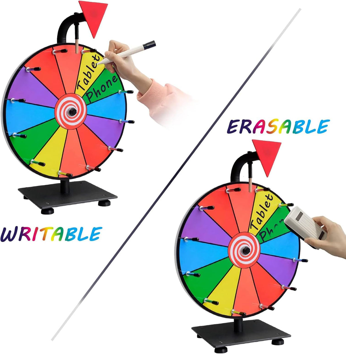 Hooomyai prize wheel versatile for classrooms and parties