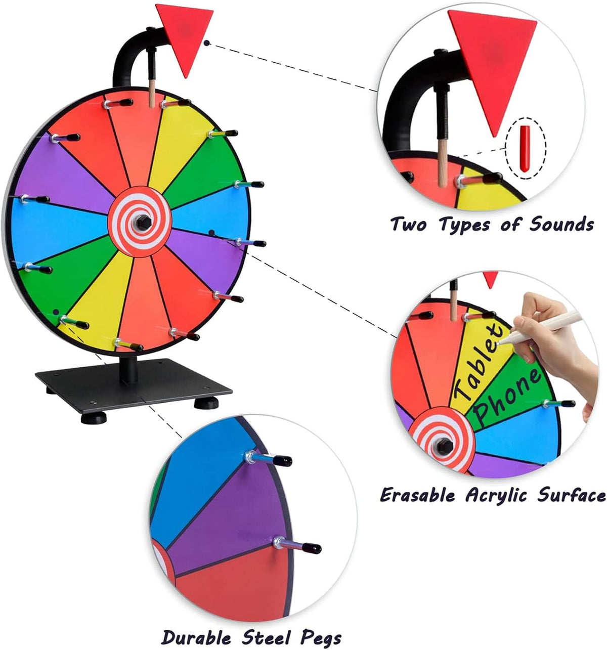 Hooomyai includes dry erase markers and eraser for reuse