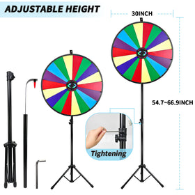 Hooomyai prize wheel metal tripod stand providing stable support