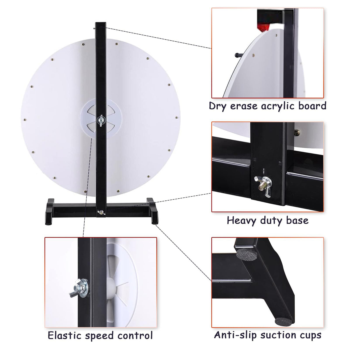Hooomyai prize wheel portable design for easy setup and storage