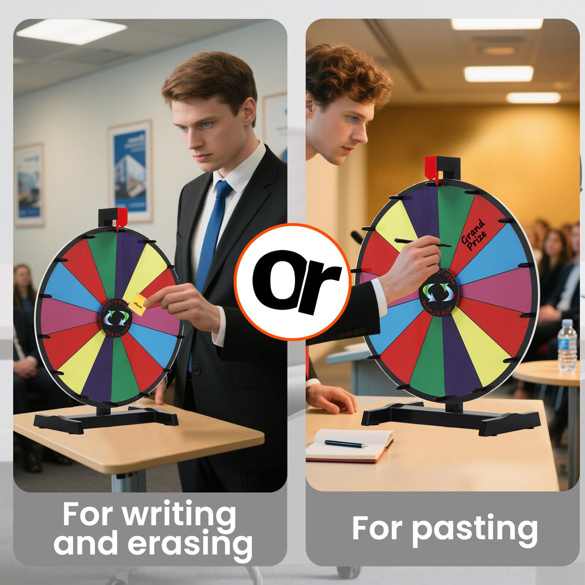 Hooomyai wheel pointer click adds excitement and audience focus