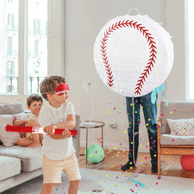 Hooqict Baseball Pinata bat-hitting action, classic party game moment