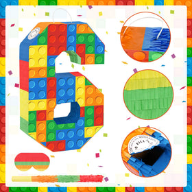 Hooqict Pinata side-view with block design and festive vibe