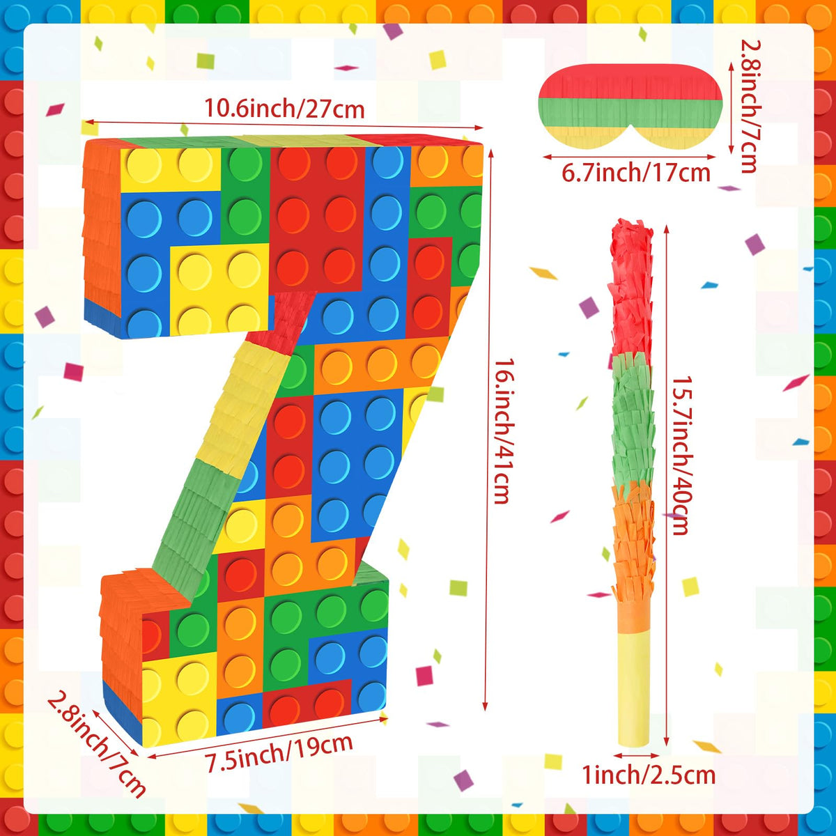 Hooqict pinata stick for sturdy, safe party game use.