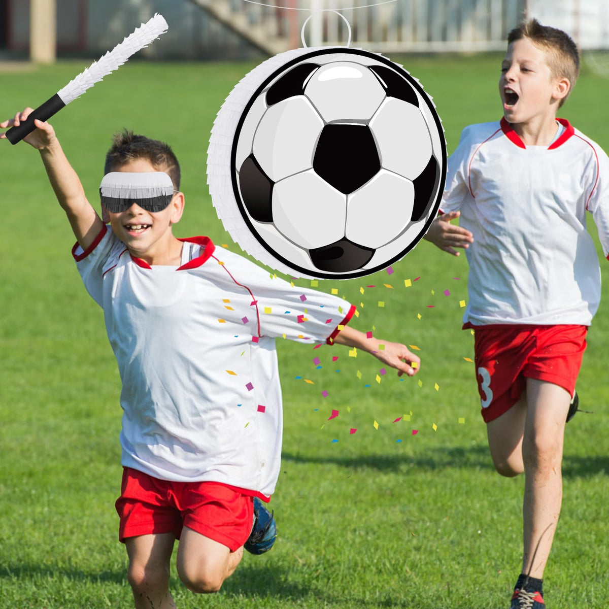 Hooqict soccer pinata blindfold for playful turns