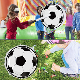 Hooqict pinata used as decor for sports themed celebrations