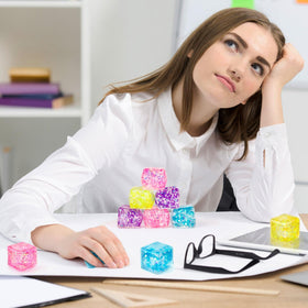 Hooqict stress cube desk office, discreet fidget at work
