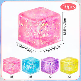 Hooqict stress cube pink ice, soothing squeeze for study focus
