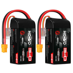 HOOVO 3S 2200mAh shorty battery with XT60 connector for FPV drones.