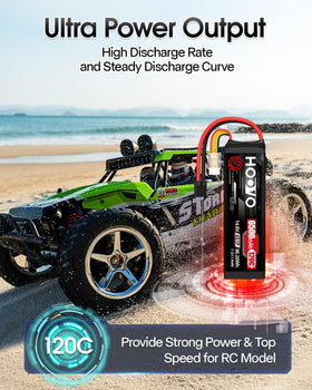 Lightweight HOOVO battery at 549 g improves balance.
