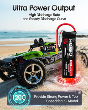 HOOVO 130mm length, 43mm width, 19mm height fits compact RC models.