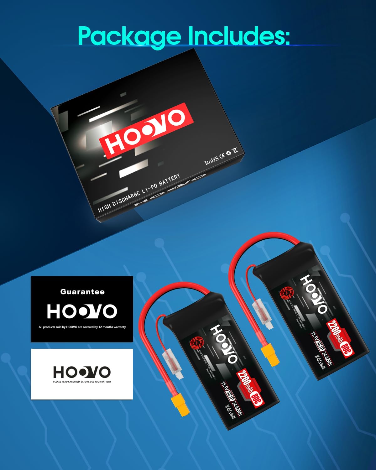HOOVO compatibility across drones, quadcopters, RC cars and boats.