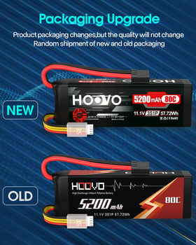 HOOVO Traxxas connector on battery for quick compatibility.