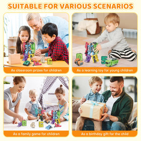 HOPANDOS Number Robots education-playset promotes STEM learning through interactive building.