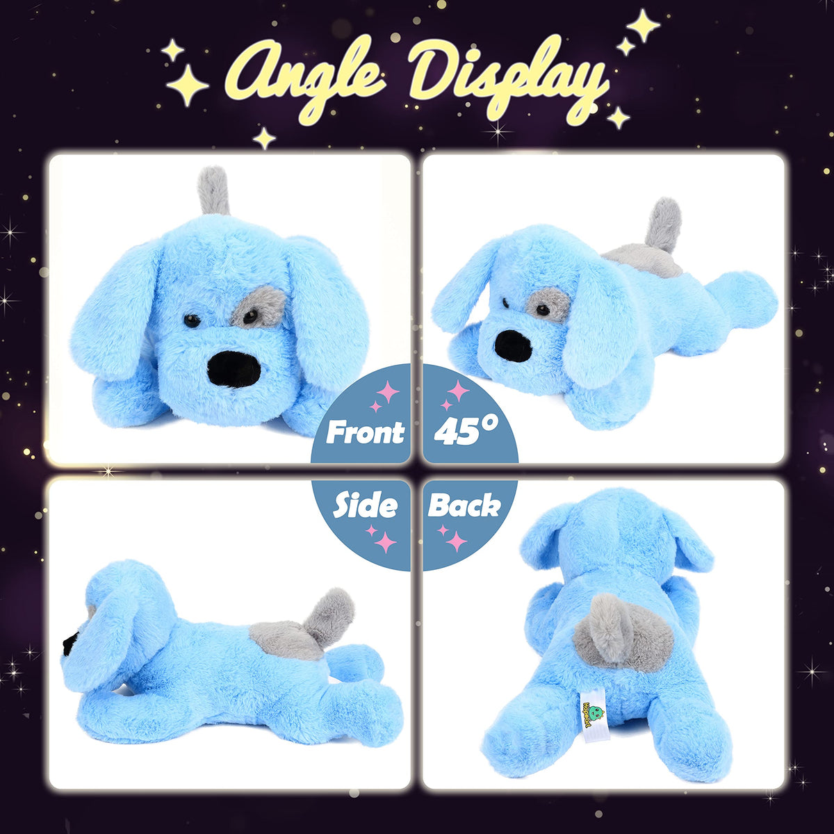 Hopearl soft plush dog serves as a safe, battery-powered glow companion.