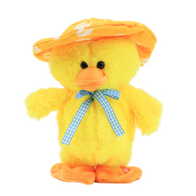 Hopearl durable soft plush duck stands up to active play.