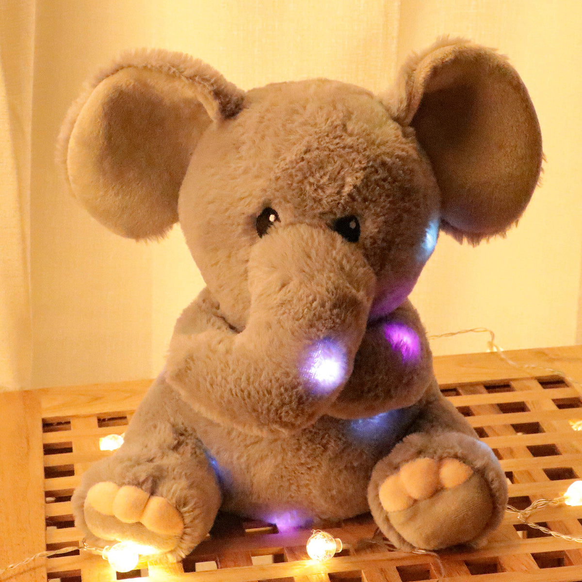 Hopearl color-changing glow enhances bedtime ambiance.