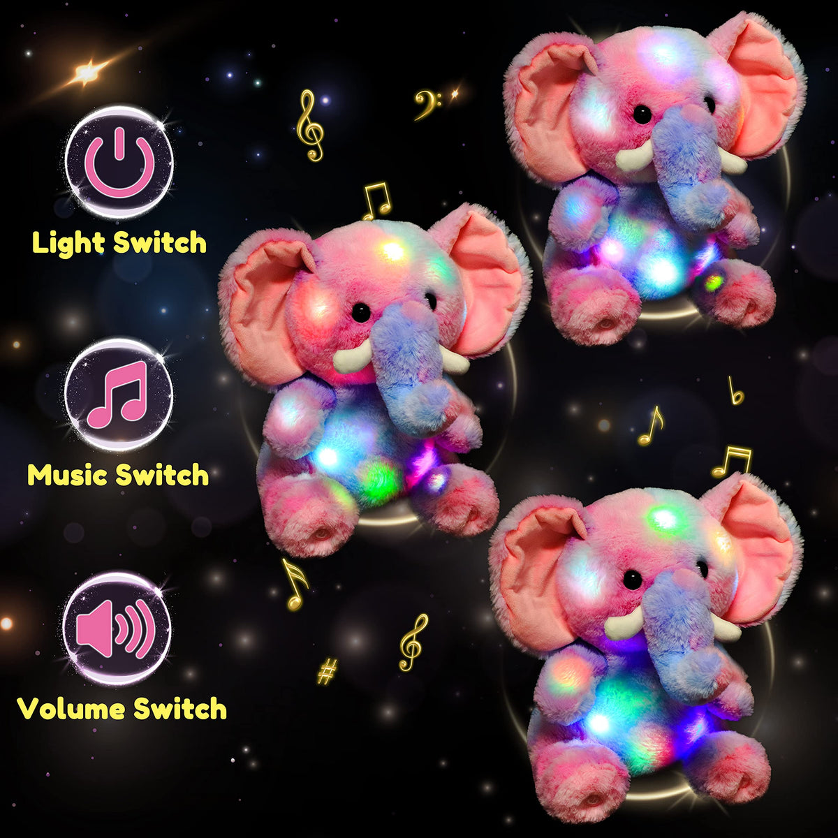 Hopearl Elephish back panel provides easy Velcro battery access.