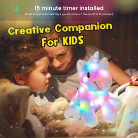 Hopearl gift-ready unicorn toy brightens kids’ rooms.