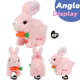 Hopearl rabbit nose twitch captures lifelike charm, inviting kids to interact by touching its nose.