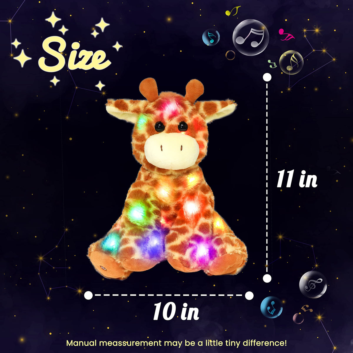 Hopearl LED Musical Giraffe color changing light creates a calm mood