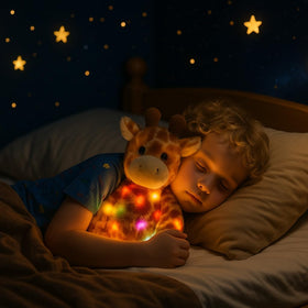 Hopearl LED Musical Giraffe singing lullabies to soothe kids at night