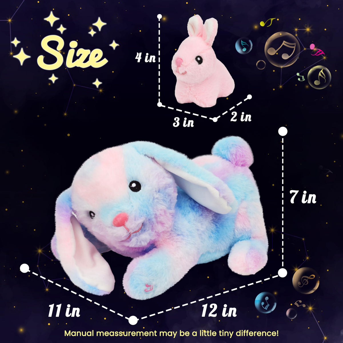 Hopearl baby bunnies in mommy bunny tummy for playful imagination.