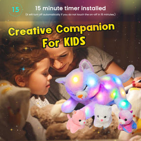 Hopearl plush cat enhances tea parties and storytelling.