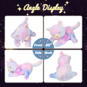 Hopearl rainbow plush cover glows with color-changing lights.
