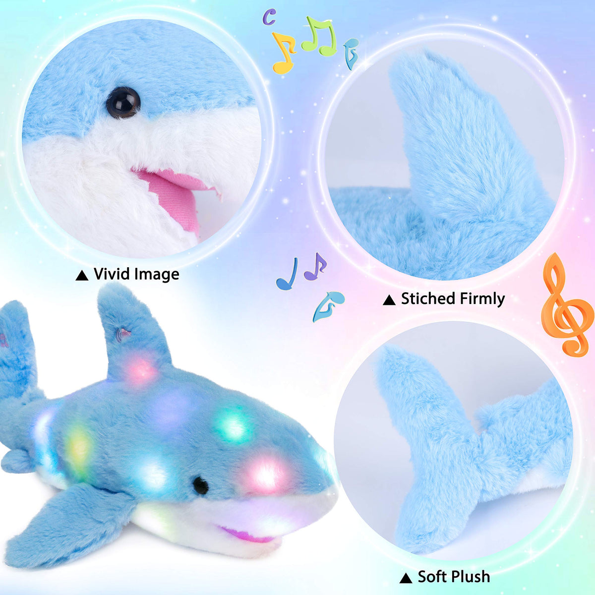 Hopearl LED shark volume control for adjustable sound levels