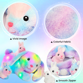 Hopearl 12-inch plush lights up and soothes during quiet time