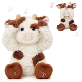 Hopearl Peek A Boo Cow front view invites toddler play with plush charm
