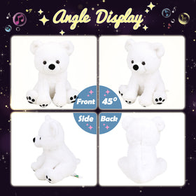 Hopearl polar bear color-changing glow adds gentle visual interest for kids.