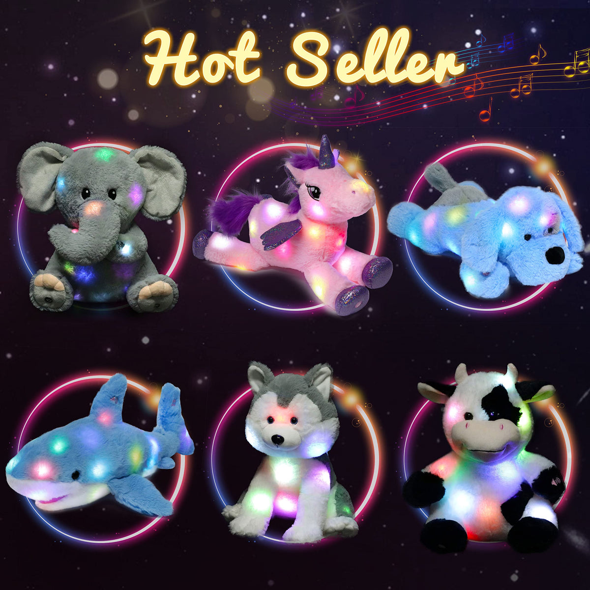 Hopearl polar bear lullaby music creates a soothing night-time atmosphere.