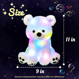 Hopearl polar bear singing plush offers soothing melodies for bedtime.