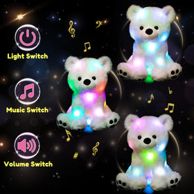 Hopearl polar bear soft plush fur provides cozy tactile comfort for cuddling.